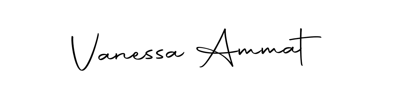 Create a beautiful signature design for name Vanessa Ammat. With this signature (Autography-DOLnW) fonts, you can make a handwritten signature for free. Vanessa Ammat signature style 10 images and pictures png