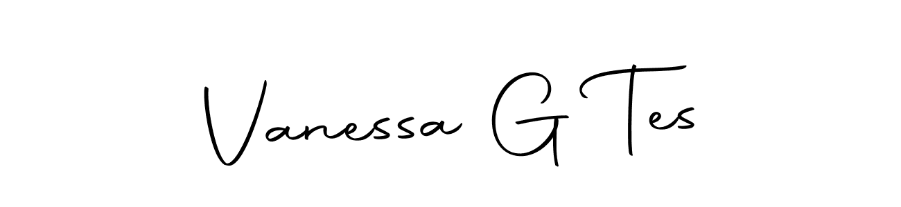 Design your own signature with our free online signature maker. With this signature software, you can create a handwritten (Autography-DOLnW) signature for name Vanessa G Tes. Vanessa G Tes signature style 10 images and pictures png