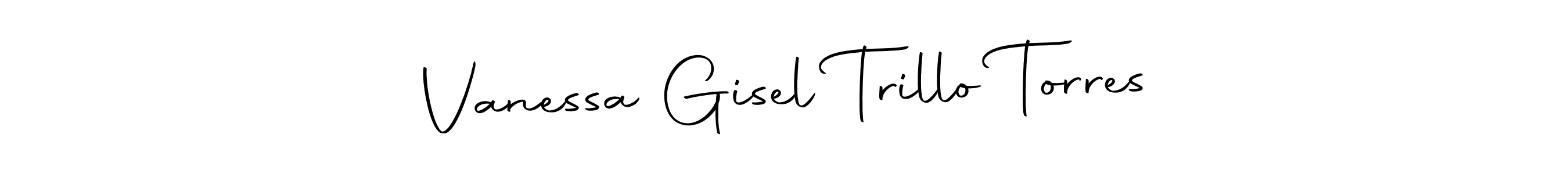 Make a short Vanessa Gisel Trillo Torres signature style. Manage your documents anywhere anytime using Autography-DOLnW. Create and add eSignatures, submit forms, share and send files easily. Vanessa Gisel Trillo Torres signature style 10 images and pictures png