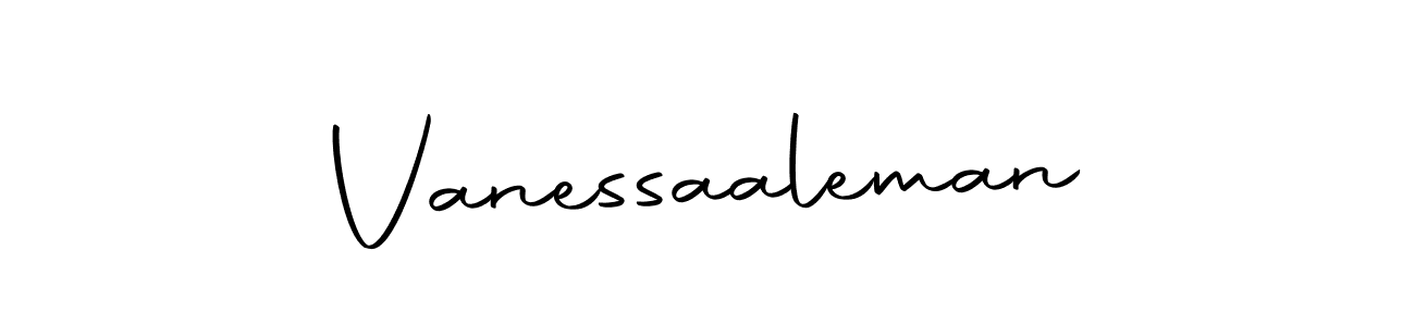 Make a beautiful signature design for name Vanessaaleman. With this signature (Autography-DOLnW) style, you can create a handwritten signature for free. Vanessaaleman signature style 10 images and pictures png