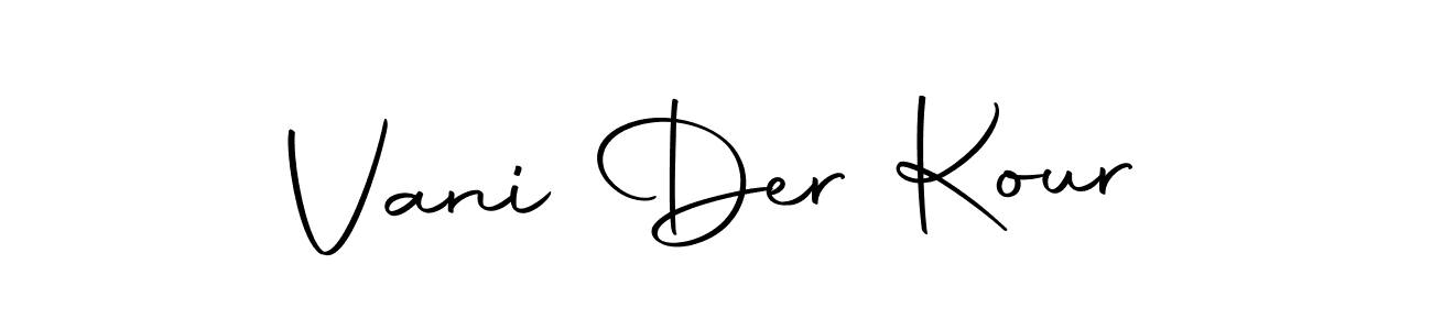 Also You can easily find your signature by using the search form. We will create Vani Der Kour name handwritten signature images for you free of cost using Autography-DOLnW sign style. Vani Der Kour signature style 10 images and pictures png