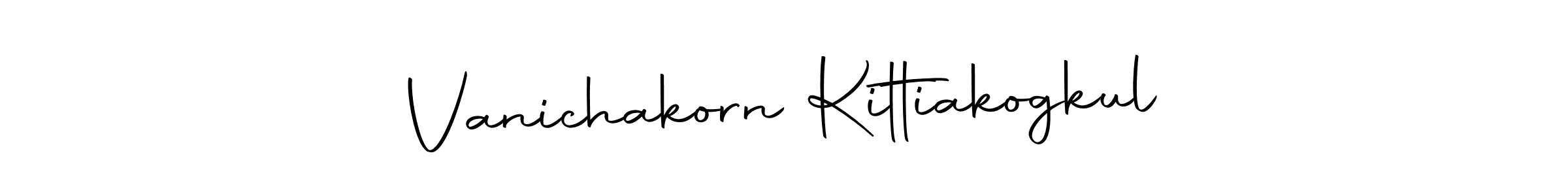 This is the best signature style for the Vanichakorn Kittiakogkul name. Also you like these signature font (Autography-DOLnW). Mix name signature. Vanichakorn Kittiakogkul signature style 10 images and pictures png