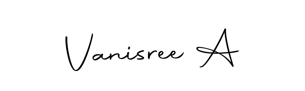 Vanisree A stylish signature style. Best Handwritten Sign (Autography-DOLnW) for my name. Handwritten Signature Collection Ideas for my name Vanisree A. Vanisree A signature style 10 images and pictures png