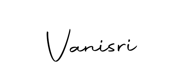 Make a beautiful signature design for name Vanisri. Use this online signature maker to create a handwritten signature for free. Vanisri signature style 10 images and pictures png