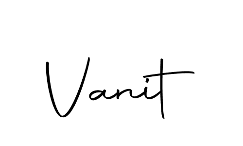 Design your own signature with our free online signature maker. With this signature software, you can create a handwritten (Autography-DOLnW) signature for name Vanit. Vanit signature style 10 images and pictures png