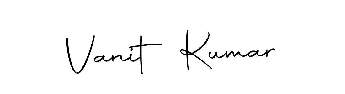 Create a beautiful signature design for name Vanit Kumar. With this signature (Autography-DOLnW) fonts, you can make a handwritten signature for free. Vanit Kumar signature style 10 images and pictures png