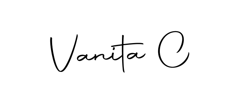 Autography-DOLnW is a professional signature style that is perfect for those who want to add a touch of class to their signature. It is also a great choice for those who want to make their signature more unique. Get Vanita C name to fancy signature for free. Vanita C signature style 10 images and pictures png