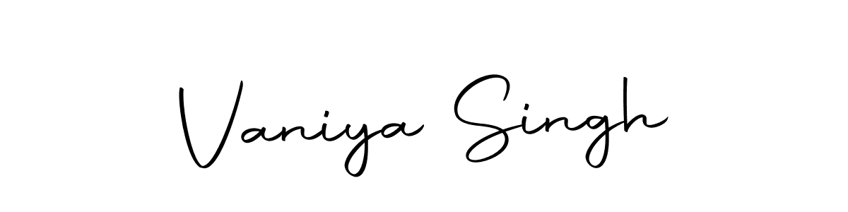 Make a short Vaniya Singh signature style. Manage your documents anywhere anytime using Autography-DOLnW. Create and add eSignatures, submit forms, share and send files easily. Vaniya Singh signature style 10 images and pictures png