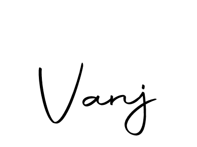 Vanj stylish signature style. Best Handwritten Sign (Autography-DOLnW) for my name. Handwritten Signature Collection Ideas for my name Vanj. Vanj signature style 10 images and pictures png