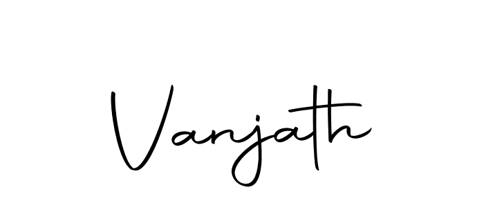 Vanjath stylish signature style. Best Handwritten Sign (Autography-DOLnW) for my name. Handwritten Signature Collection Ideas for my name Vanjath. Vanjath signature style 10 images and pictures png