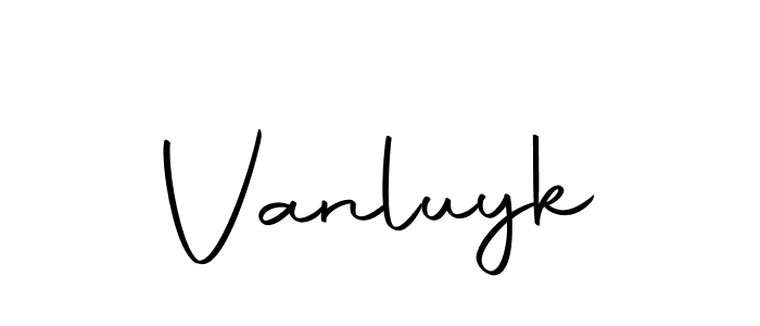 Vanluyk stylish signature style. Best Handwritten Sign (Autography-DOLnW) for my name. Handwritten Signature Collection Ideas for my name Vanluyk. Vanluyk signature style 10 images and pictures png