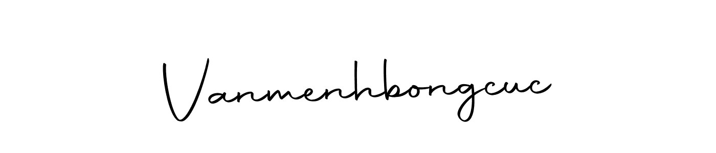 Design your own signature with our free online signature maker. With this signature software, you can create a handwritten (Autography-DOLnW) signature for name Vanmenhbongcuc. Vanmenhbongcuc signature style 10 images and pictures png