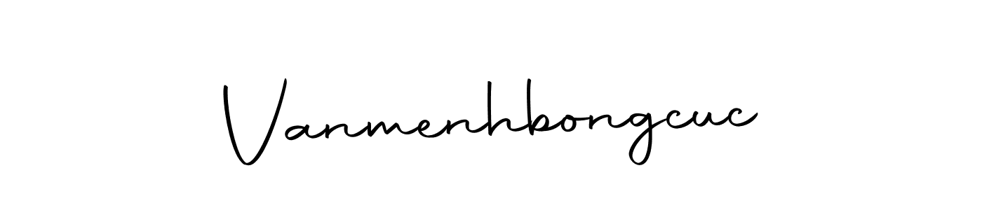 Design your own signature with our free online signature maker. With this signature software, you can create a handwritten (Autography-DOLnW) signature for name Vanmenhbongcuc. Vanmenhbongcuc signature style 10 images and pictures png