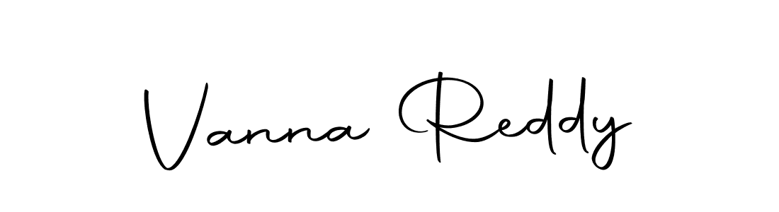 Create a beautiful signature design for name Vanna Reddy. With this signature (Autography-DOLnW) fonts, you can make a handwritten signature for free. Vanna Reddy signature style 10 images and pictures png