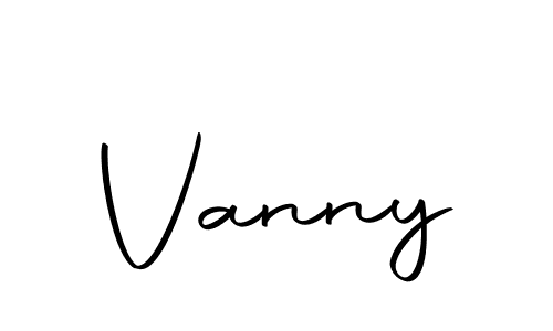 How to make Vanny name signature. Use Autography-DOLnW style for creating short signs online. This is the latest handwritten sign. Vanny signature style 10 images and pictures png