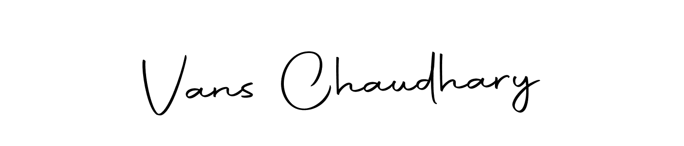 The best way (Autography-DOLnW) to make a short signature is to pick only two or three words in your name. The name Vans Chaudhary include a total of six letters. For converting this name. Vans Chaudhary signature style 10 images and pictures png