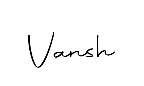 Also we have Vansh name is the best signature style. Create professional handwritten signature collection using Autography-DOLnW autograph style. Vansh signature style 10 images and pictures png