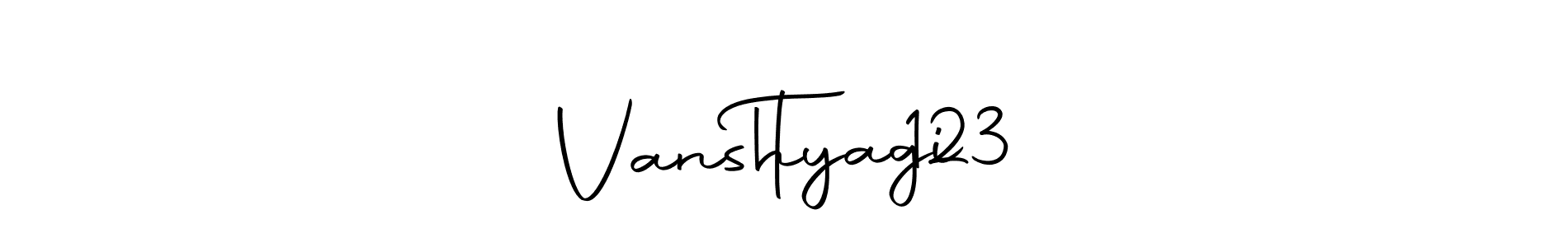 Similarly Autography-DOLnW is the best handwritten signature design. Signature creator online .You can use it as an online autograph creator for name Vansh   Tyagi   123. Vansh   Tyagi   123 signature style 10 images and pictures png