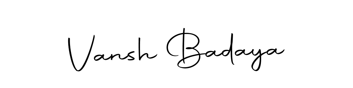 You should practise on your own different ways (Autography-DOLnW) to write your name (Vansh Badaya) in signature. don't let someone else do it for you. Vansh Badaya signature style 10 images and pictures png