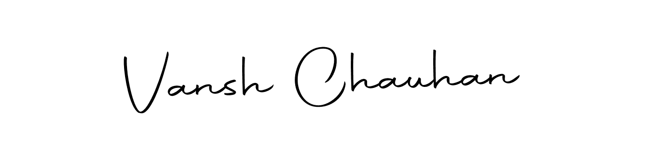 Create a beautiful signature design for name Vansh Chauhan. With this signature (Autography-DOLnW) fonts, you can make a handwritten signature for free. Vansh Chauhan signature style 10 images and pictures png