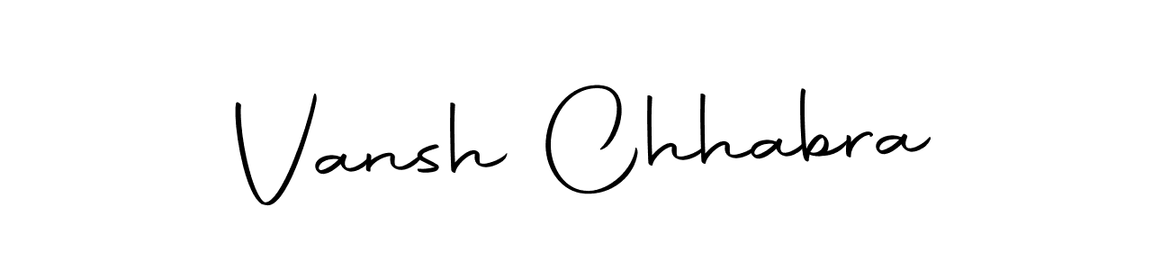 You should practise on your own different ways (Autography-DOLnW) to write your name (Vansh Chhabra) in signature. don't let someone else do it for you. Vansh Chhabra signature style 10 images and pictures png