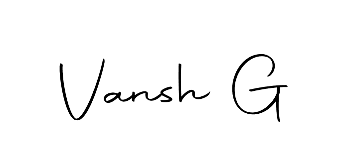 Here are the top 10 professional signature styles for the name Vansh G. These are the best autograph styles you can use for your name. Vansh G signature style 10 images and pictures png