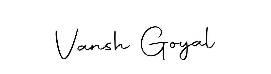 It looks lik you need a new signature style for name Vansh Goyal. Design unique handwritten (Autography-DOLnW) signature with our free signature maker in just a few clicks. Vansh Goyal signature style 10 images and pictures png