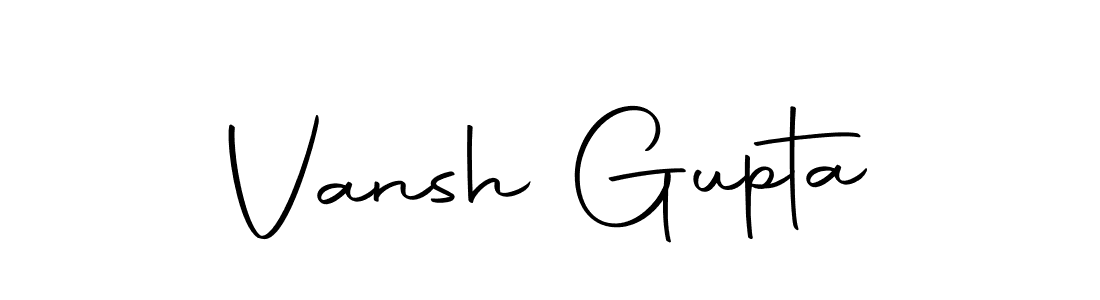 You can use this online signature creator to create a handwritten signature for the name Vansh Gupta. This is the best online autograph maker. Vansh Gupta signature style 10 images and pictures png