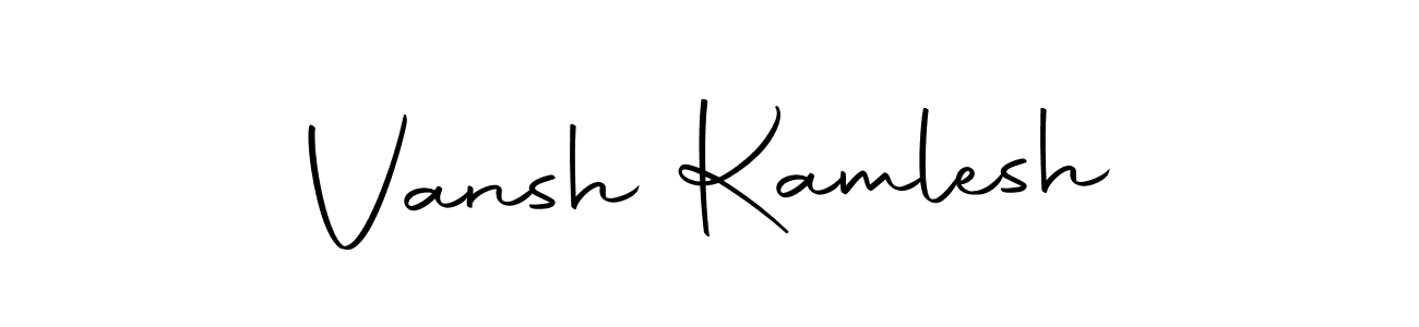 You should practise on your own different ways (Autography-DOLnW) to write your name (Vansh Kamlesh) in signature. don't let someone else do it for you. Vansh Kamlesh signature style 10 images and pictures png