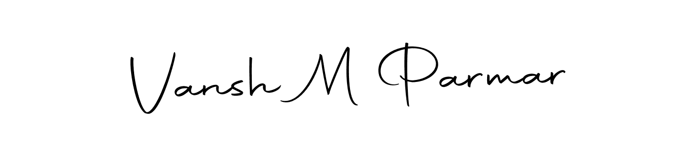 Design your own signature with our free online signature maker. With this signature software, you can create a handwritten (Autography-DOLnW) signature for name Vansh M Parmar. Vansh M Parmar signature style 10 images and pictures png