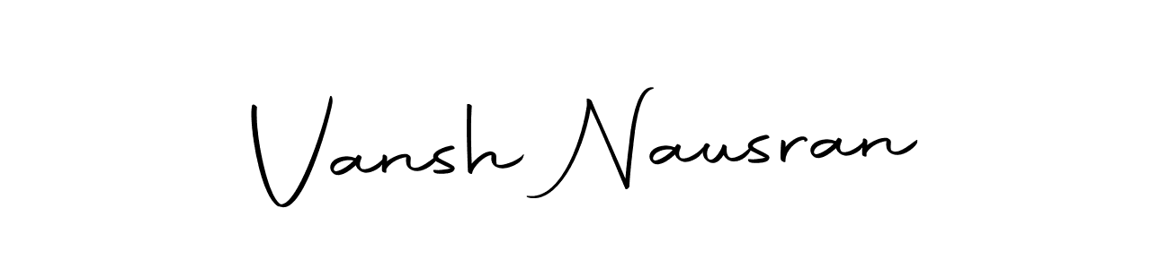 Also we have Vansh Nausran name is the best signature style. Create professional handwritten signature collection using Autography-DOLnW autograph style. Vansh Nausran signature style 10 images and pictures png