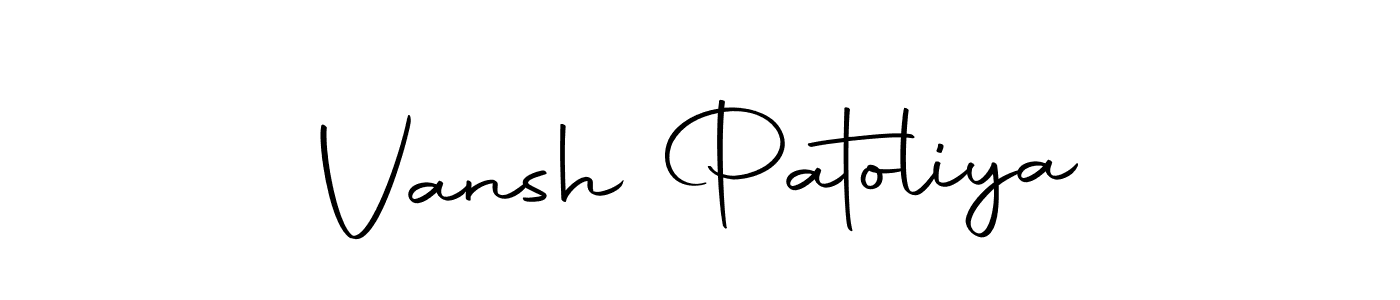 Also we have Vansh Patoliya name is the best signature style. Create professional handwritten signature collection using Autography-DOLnW autograph style. Vansh Patoliya signature style 10 images and pictures png