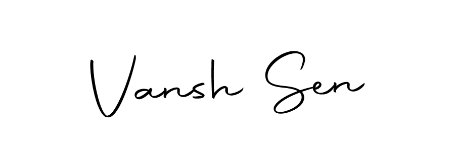 Design your own signature with our free online signature maker. With this signature software, you can create a handwritten (Autography-DOLnW) signature for name Vansh Sen. Vansh Sen signature style 10 images and pictures png