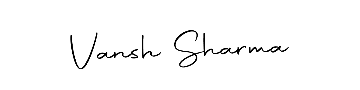 Make a short Vansh Sharma signature style. Manage your documents anywhere anytime using Autography-DOLnW. Create and add eSignatures, submit forms, share and send files easily. Vansh Sharma signature style 10 images and pictures png