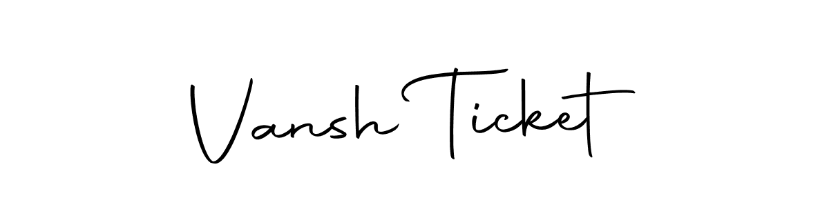 Make a beautiful signature design for name Vansh Ticket. Use this online signature maker to create a handwritten signature for free. Vansh Ticket signature style 10 images and pictures png