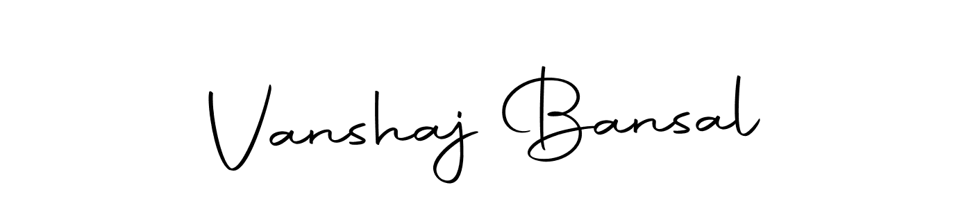 You should practise on your own different ways (Autography-DOLnW) to write your name (Vanshaj Bansal) in signature. don't let someone else do it for you. Vanshaj Bansal signature style 10 images and pictures png