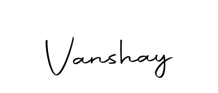 Design your own signature with our free online signature maker. With this signature software, you can create a handwritten (Autography-DOLnW) signature for name Vanshay. Vanshay signature style 10 images and pictures png