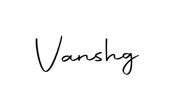 Create a beautiful signature design for name Vanshg. With this signature (Autography-DOLnW) fonts, you can make a handwritten signature for free. Vanshg signature style 10 images and pictures png