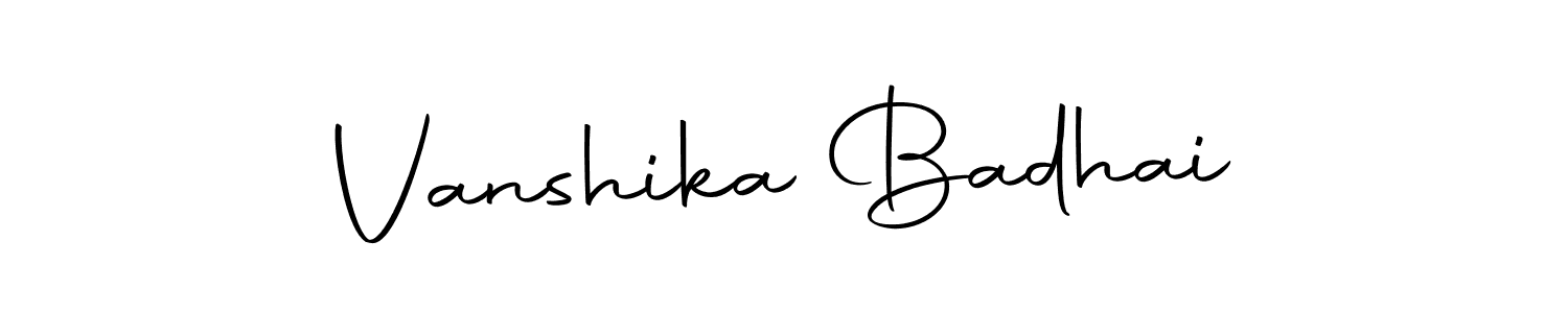 Once you've used our free online signature maker to create your best signature Autography-DOLnW style, it's time to enjoy all of the benefits that Vanshika Badhai name signing documents. Vanshika Badhai signature style 10 images and pictures png