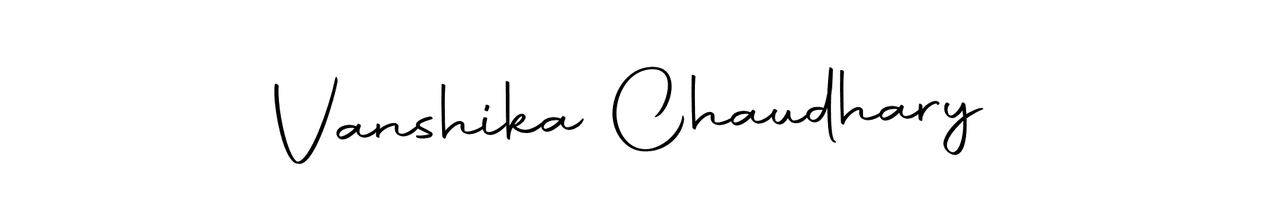 Make a beautiful signature design for name Vanshika Chaudhary. With this signature (Autography-DOLnW) style, you can create a handwritten signature for free. Vanshika Chaudhary signature style 10 images and pictures png