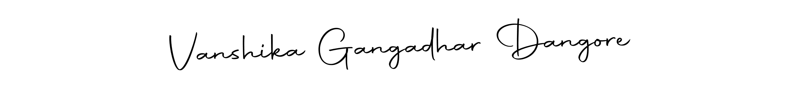 It looks lik you need a new signature style for name Vanshika Gangadhar Dangore. Design unique handwritten (Autography-DOLnW) signature with our free signature maker in just a few clicks. Vanshika Gangadhar Dangore signature style 10 images and pictures png