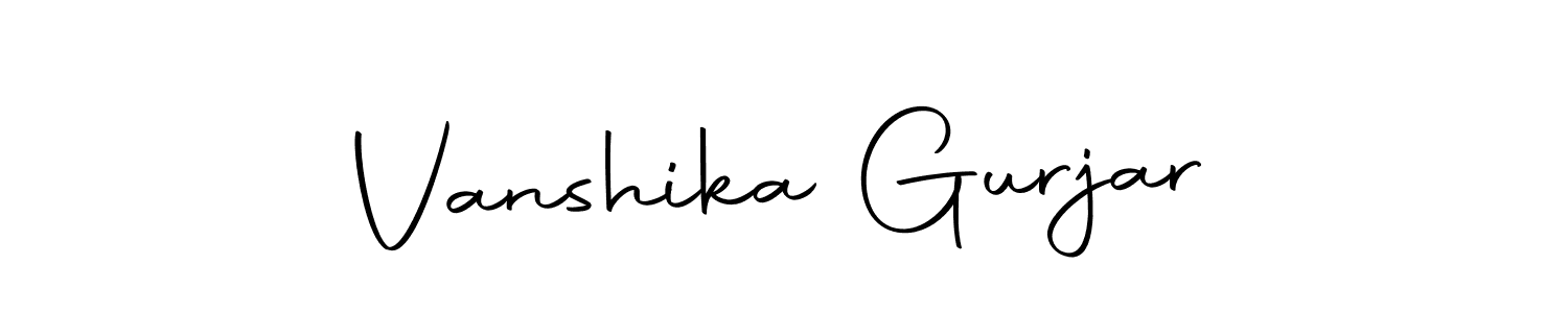 The best way (Autography-DOLnW) to make a short signature is to pick only two or three words in your name. The name Vanshika Gurjar include a total of six letters. For converting this name. Vanshika Gurjar signature style 10 images and pictures png