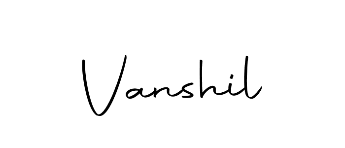 Vanshil stylish signature style. Best Handwritten Sign (Autography-DOLnW) for my name. Handwritten Signature Collection Ideas for my name Vanshil. Vanshil signature style 10 images and pictures png