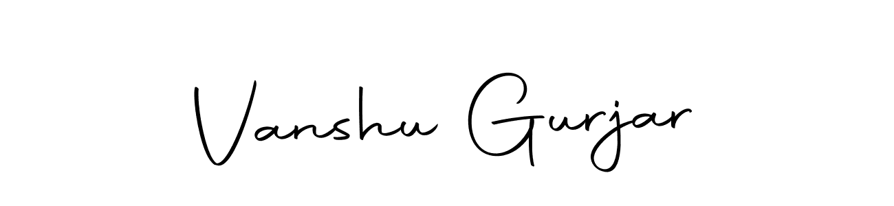 Vanshu Gurjar stylish signature style. Best Handwritten Sign (Autography-DOLnW) for my name. Handwritten Signature Collection Ideas for my name Vanshu Gurjar. Vanshu Gurjar signature style 10 images and pictures png