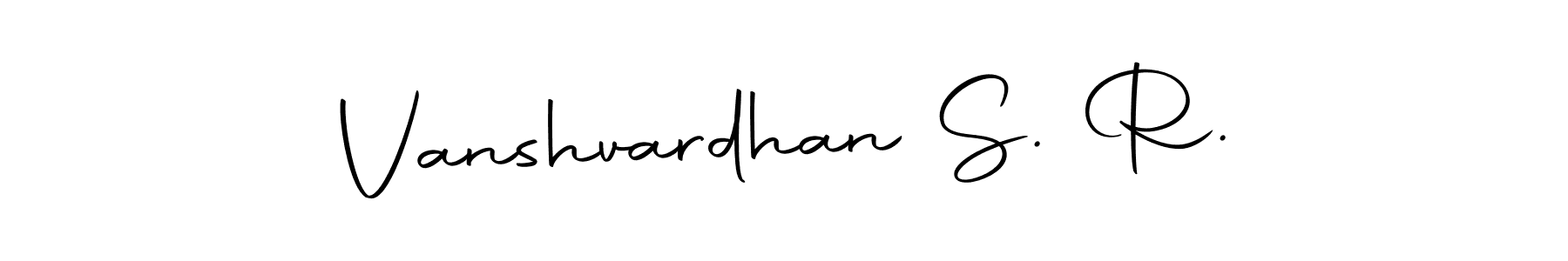 How to make Vanshvardhan S. R. name signature. Use Autography-DOLnW style for creating short signs online. This is the latest handwritten sign. Vanshvardhan S. R. signature style 10 images and pictures png