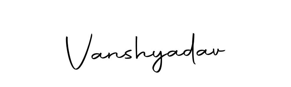 Make a beautiful signature design for name Vanshyadav. With this signature (Autography-DOLnW) style, you can create a handwritten signature for free. Vanshyadav signature style 10 images and pictures png