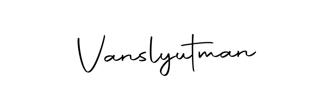 Vanslyutman stylish signature style. Best Handwritten Sign (Autography-DOLnW) for my name. Handwritten Signature Collection Ideas for my name Vanslyutman. Vanslyutman signature style 10 images and pictures png