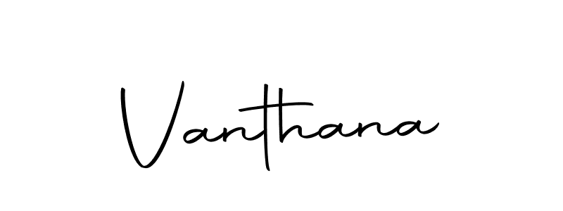 Vanthana stylish signature style. Best Handwritten Sign (Autography-DOLnW) for my name. Handwritten Signature Collection Ideas for my name Vanthana. Vanthana signature style 10 images and pictures png