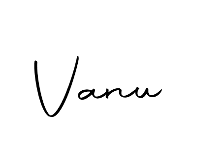 You should practise on your own different ways (Autography-DOLnW) to write your name (Vanu) in signature. don't let someone else do it for you. Vanu signature style 10 images and pictures png