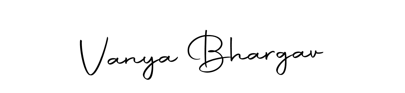 Design your own signature with our free online signature maker. With this signature software, you can create a handwritten (Autography-DOLnW) signature for name Vanya Bhargav. Vanya Bhargav signature style 10 images and pictures png